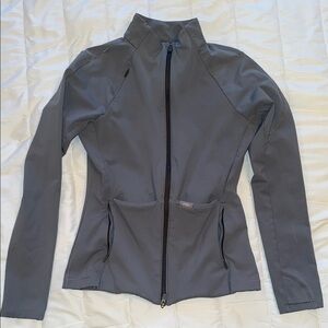 Women's FIGS Gray Scrub Jacket